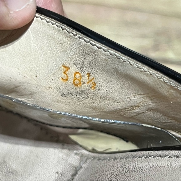 Prada Black Patent Leather Platform Wedge Sandals - Picture 9 of 9